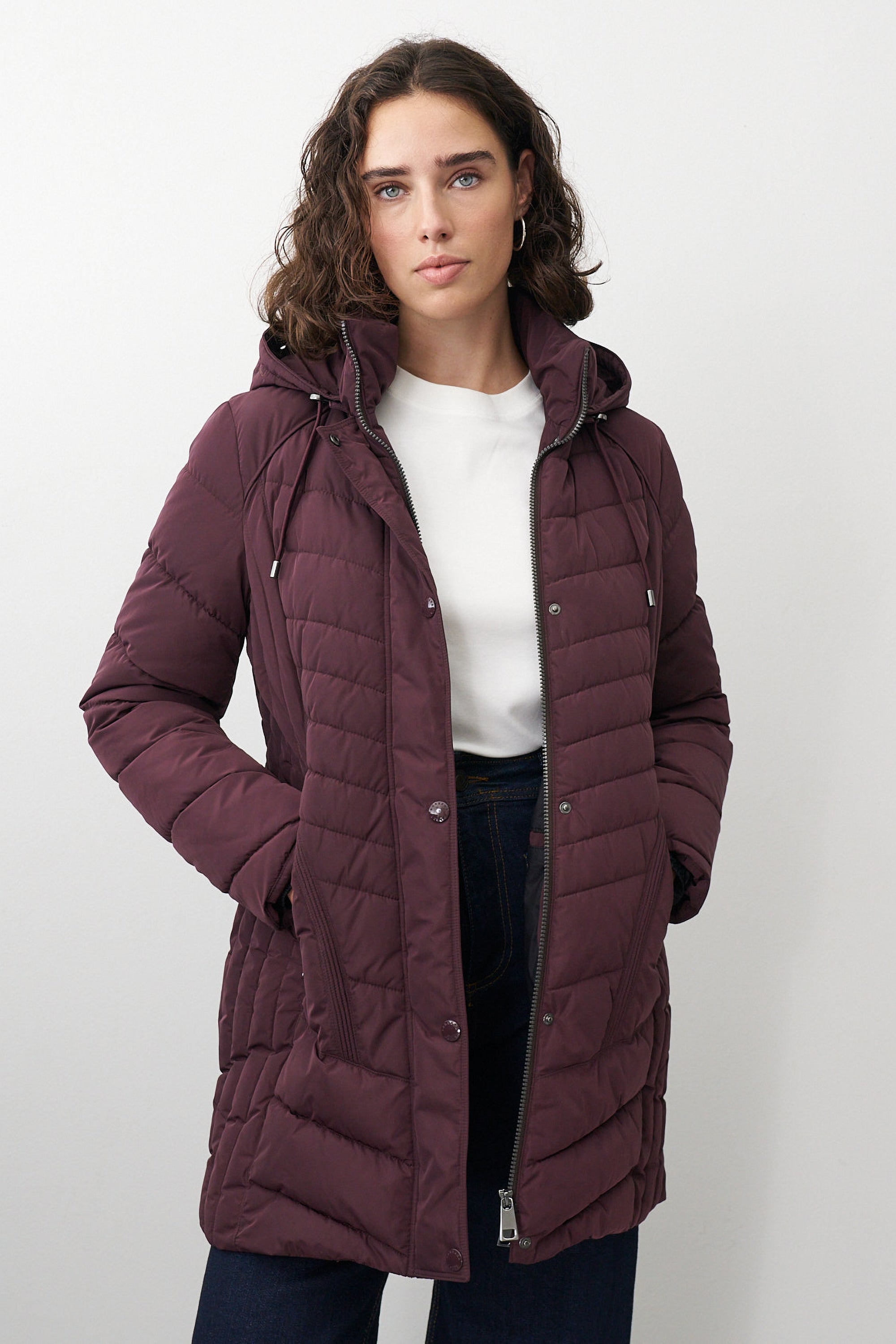 Steppjacke Damen mit Kapuze 