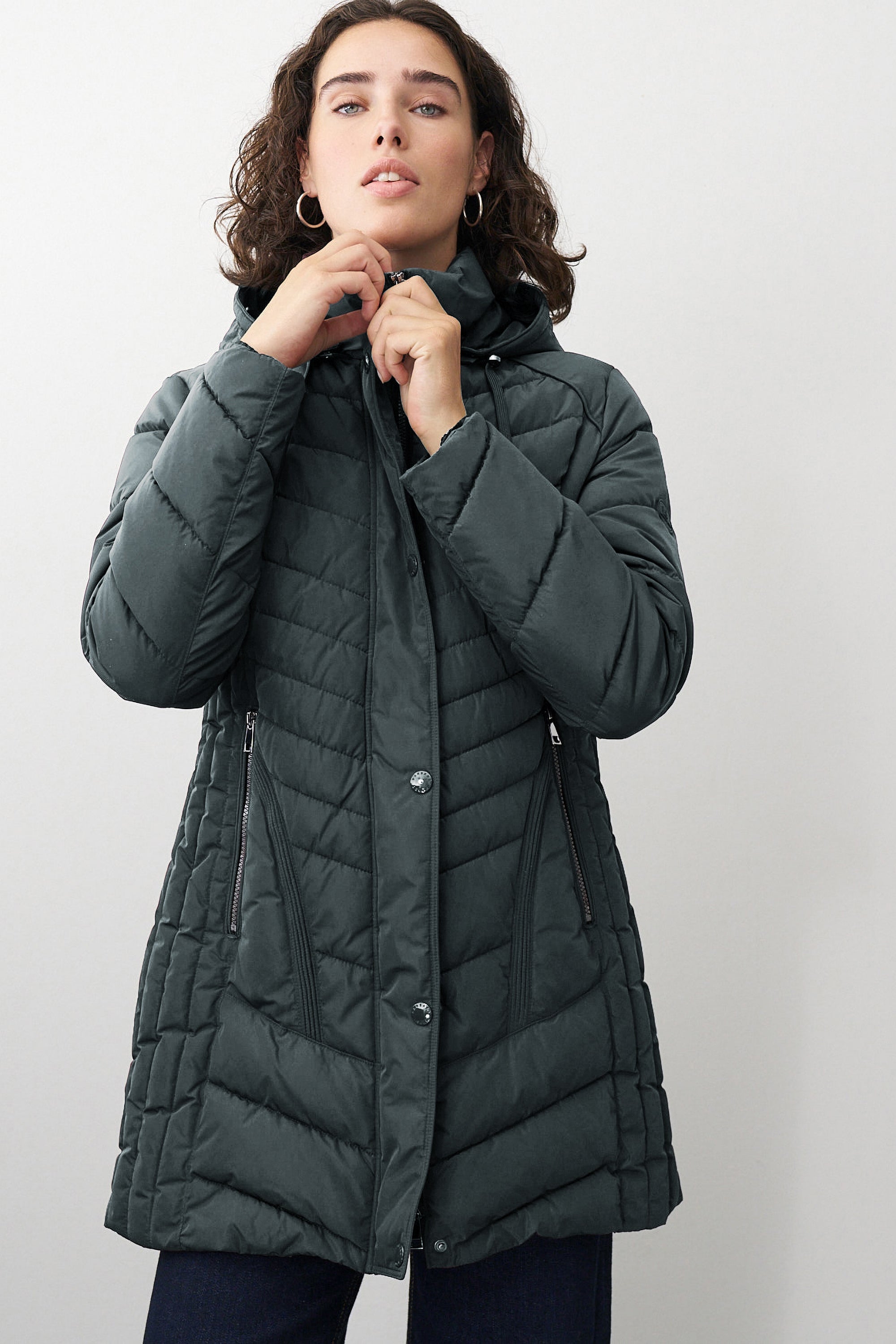 Steppjacke Damen mit Kapuze 