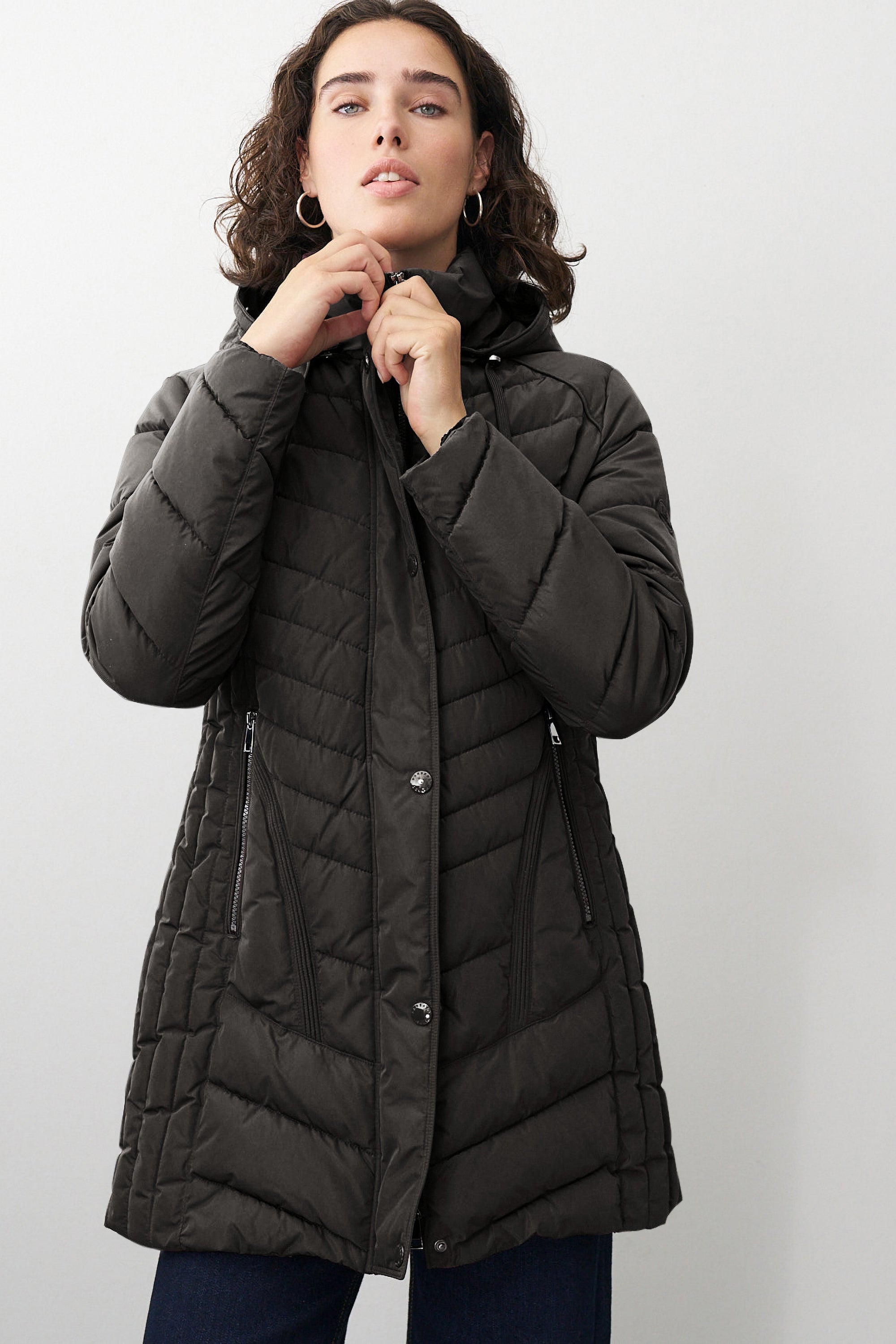 Steppjacke Damen mit Kapuze 